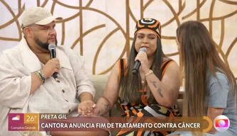 Preta Gil falar sobre a cura do câncer e se emociona ao lembrar do apoio dos amigos