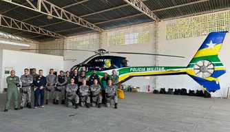 Helicóptero novo doado pela PRF