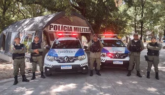 Posto de Comando da PM no Centro de Teresina