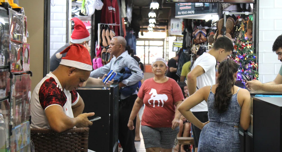 Centro de Teresina; véspera de Natal 2023