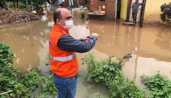 Áreas alagadas em Teresina