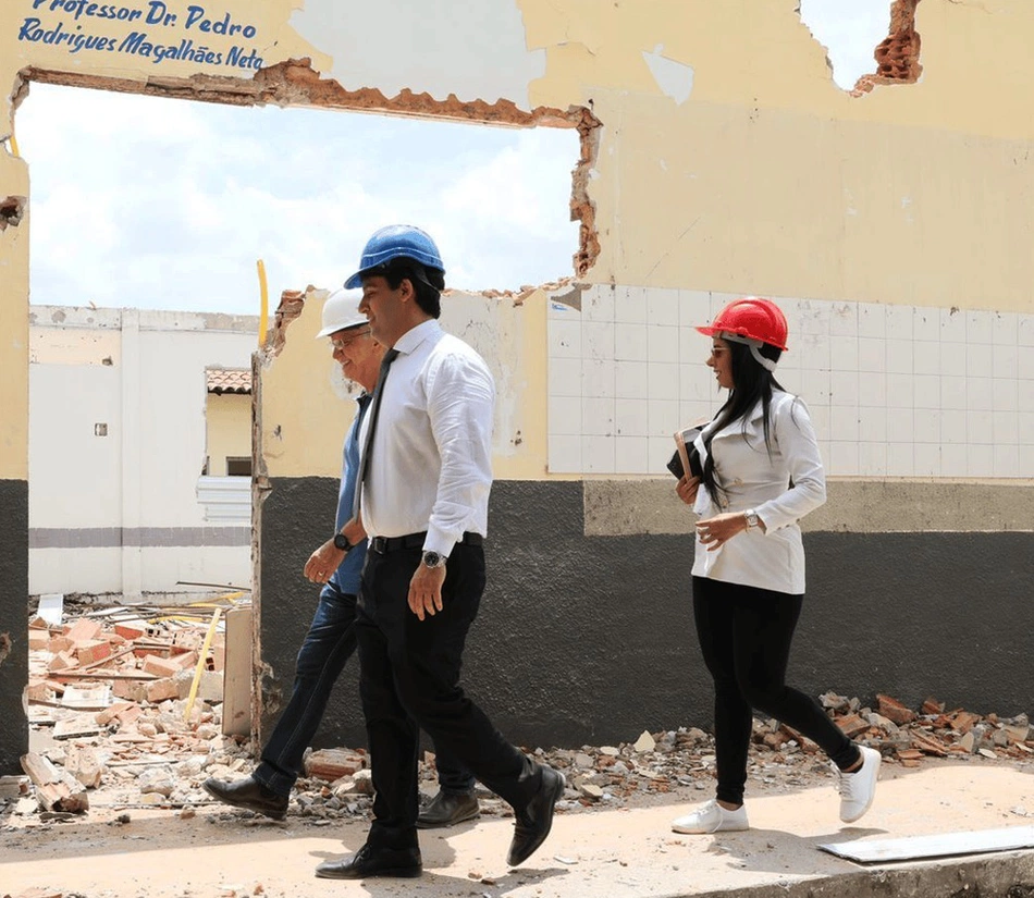 Secretário Flávio Júnior visita obras da UESPI em Teresina