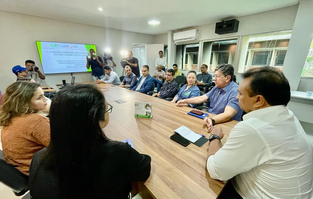 Coletiva da 2ª etapa da da Campanha de Vacinação Contra Febre Aftosa