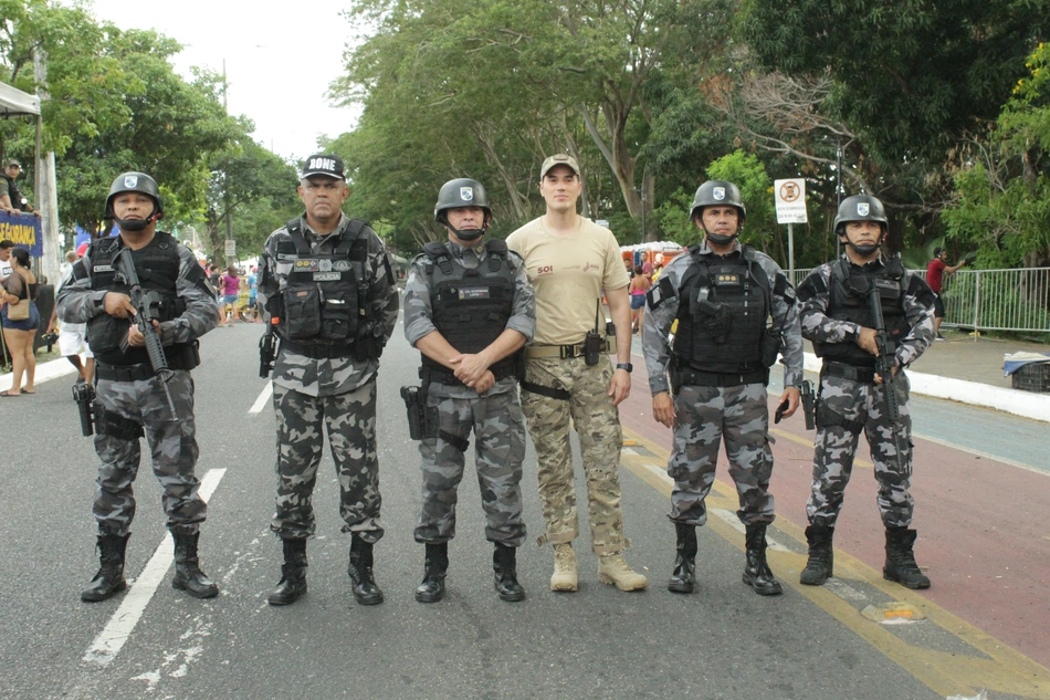 Policiamento durante o corso 2024