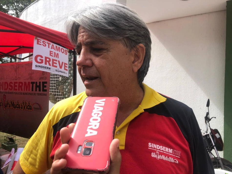 O coordenado geral do Sindserm, Sinésio Soares