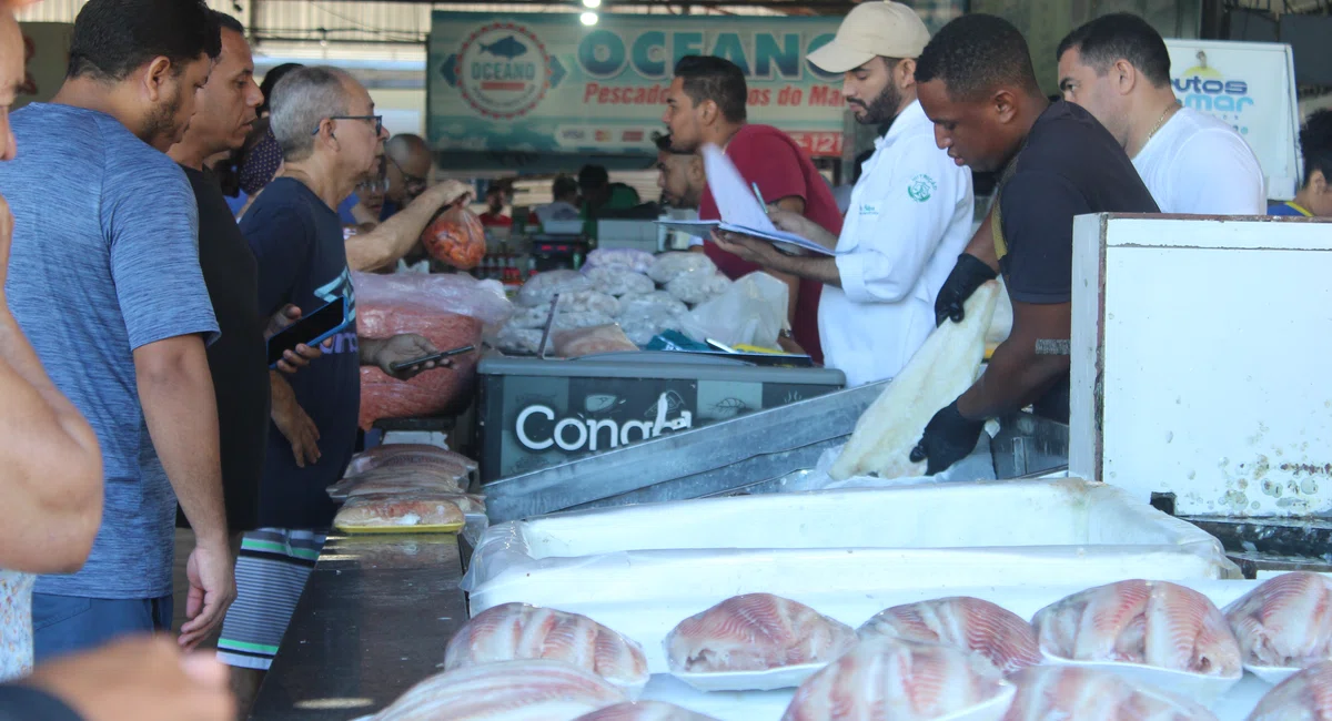 Vendas de peixe na semana santa