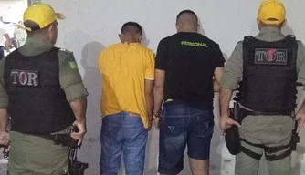 BPRE prende dois homens suspeito de assaltos durante blitz em Teresina