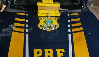 PRF apreende apreende 5 tabletes de maconha