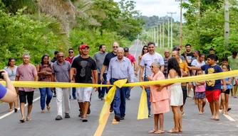 Inauguração da pavimentação asfáltica do TER 335