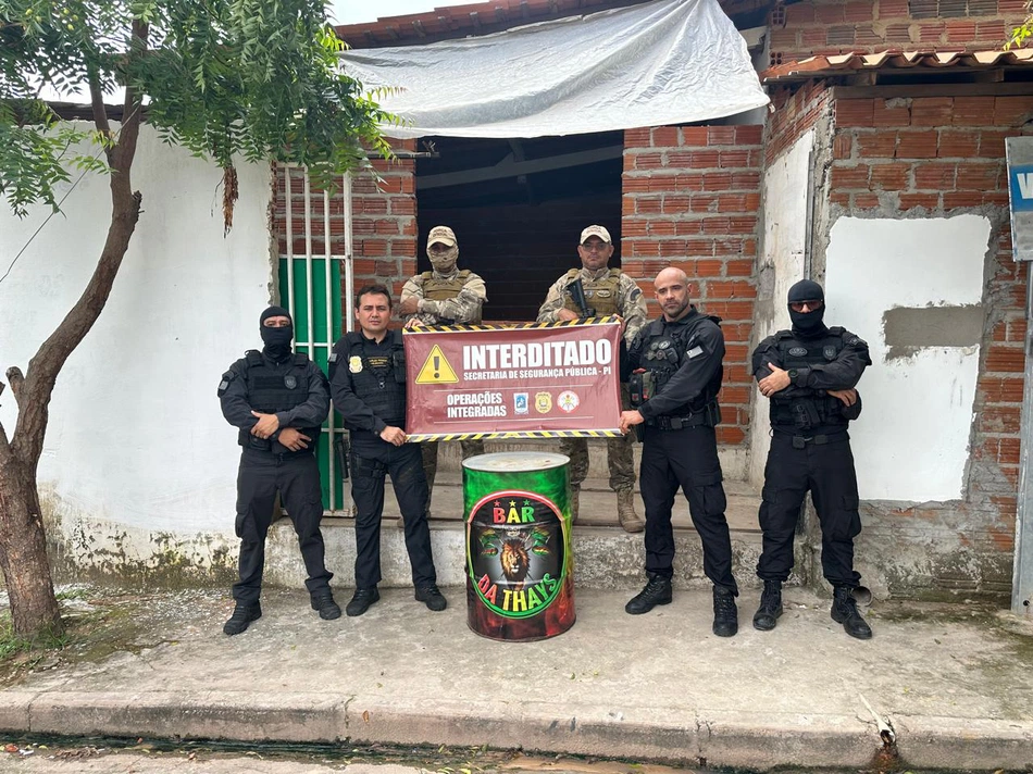 DRACO apreende material utilizado no Bar da Thays na zona leste de Teresina