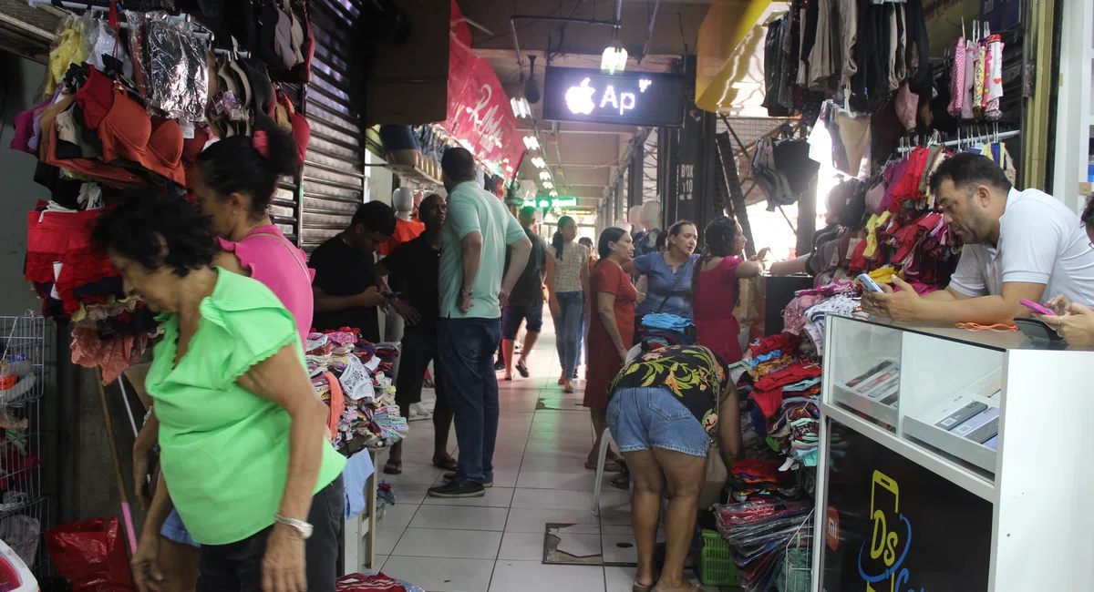 Vendas para o dia das mães no shopping da Cidade