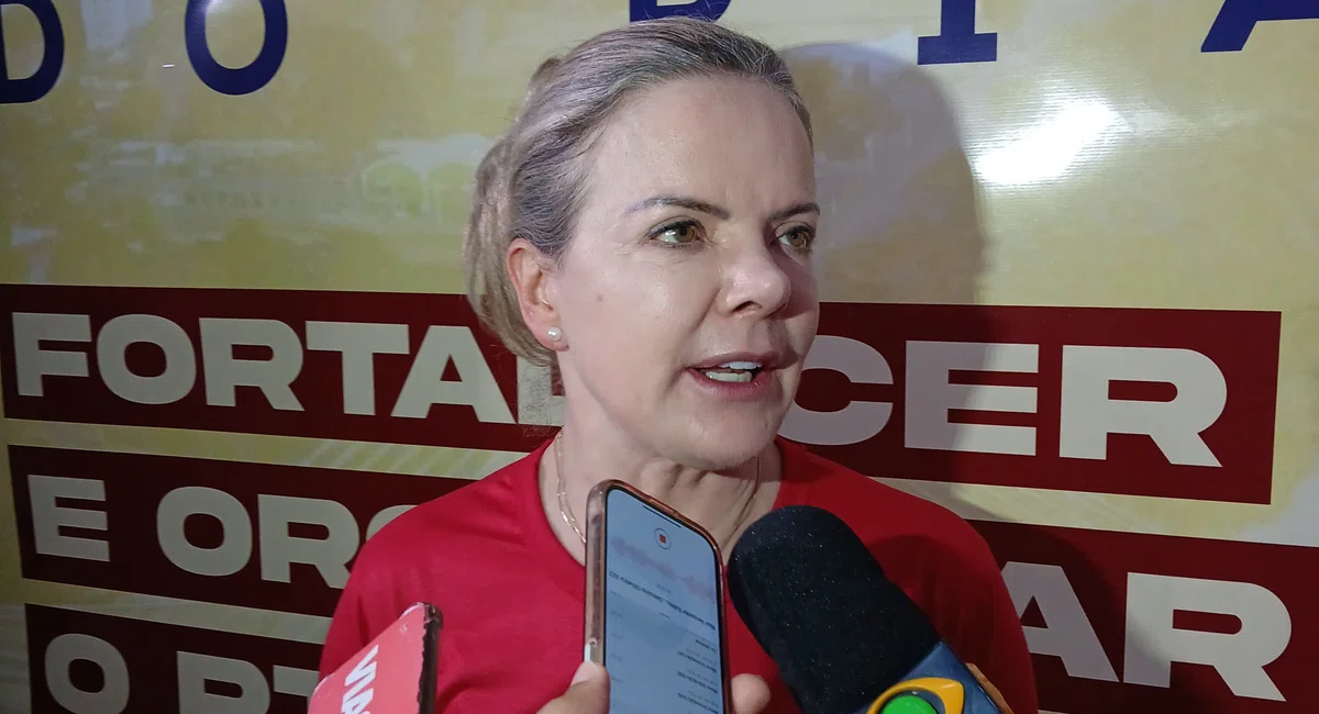 Gleisi Hoffmann participa de conferência eleitoral do PT em Teresina