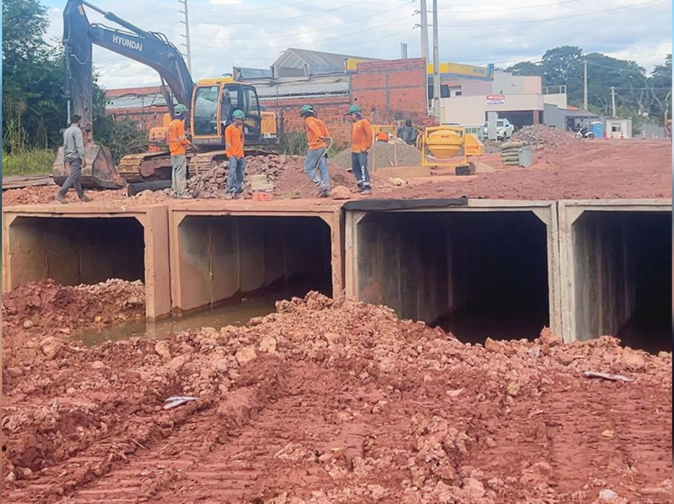 DER conclui obras da galeria de macrodrenagem na BR-343