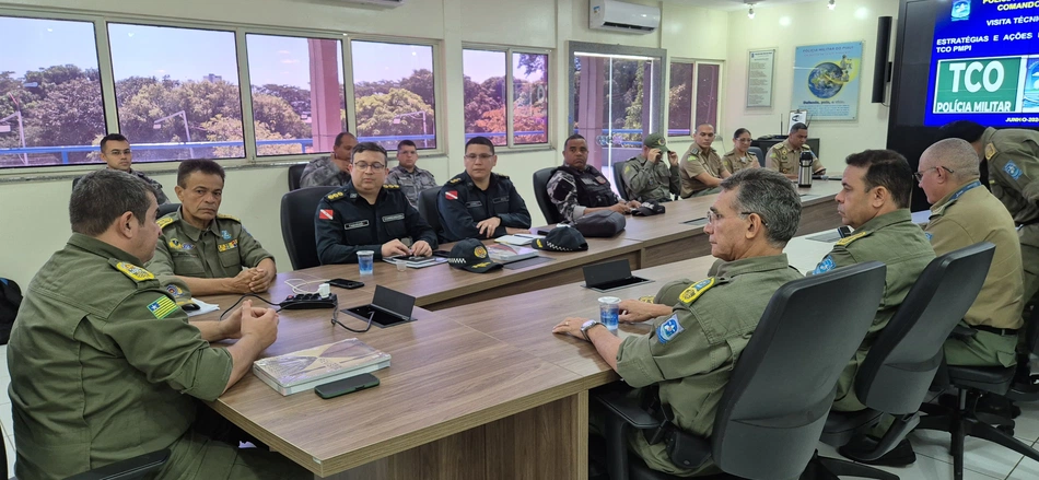 PMPI compartilha experiência com TCO com representantes da PM do Pará