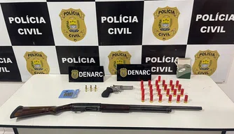 Operação do DENARC prende homem com armas de fogo em Teresina