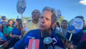 Renato Berger (PRD) na convenção que oficializou a candidatura de Dr. Pessoa