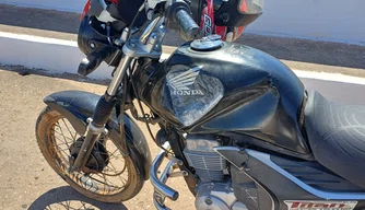 Motocicleta envolvida em acidente