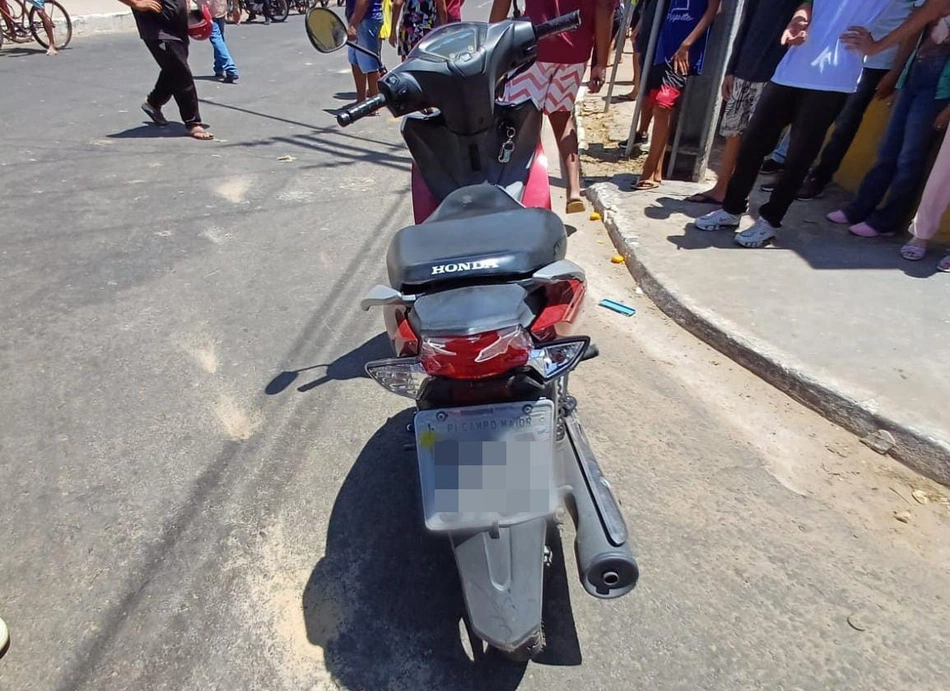 Acidente em Campo Maior envolvendo moto