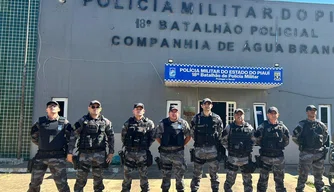 Os suspeitos foram presos no centro de Água Branca