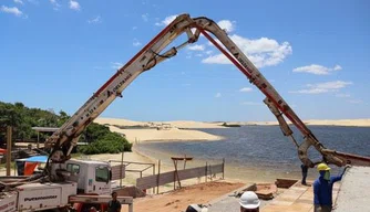 Obras de revitalização da Lagoa do Portinho