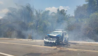 Acidente envolvendo policial militar em Teresina