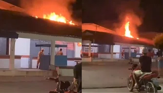 Incêndio atinge seis boxes do Mercado do Produtor em São Raimundo Nonato