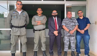 Ministério Público realiza inspeção semestral no 10° Batalhão da Polícia Militar em Uruçuí