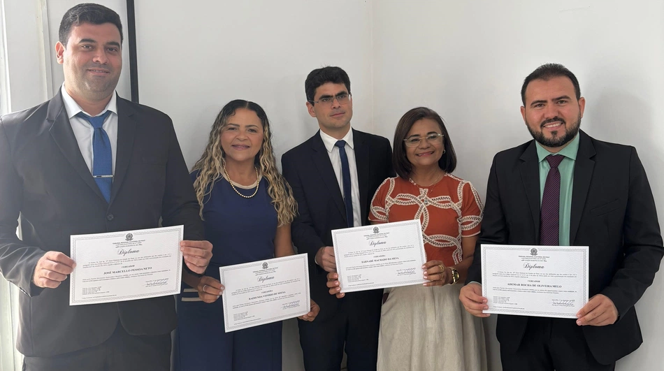 Vereadores eleitos de Novo Santo Antônio são diplomados