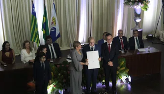 Sílvio Mendes durante diplomação