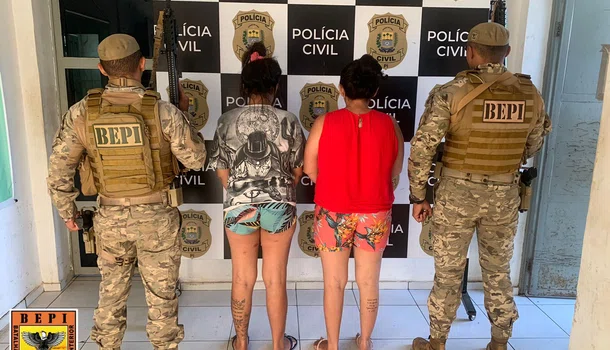 Mulheres presas suspeitas de tráfico de drogas