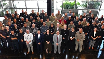 Encontro de forças de segurança em Brasília