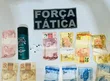 Materiais apreendidos pela Polícia Militar