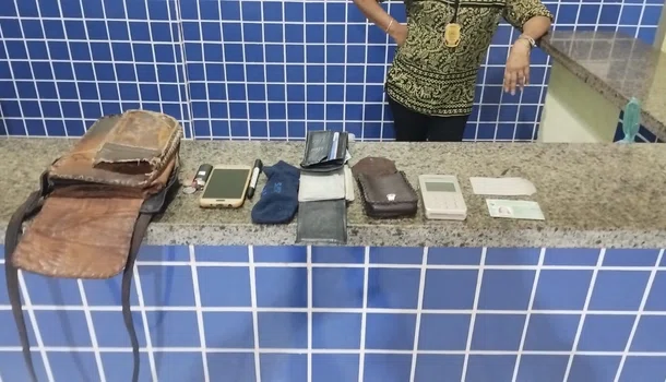 Materiais apreendidos pela Polícia Militar