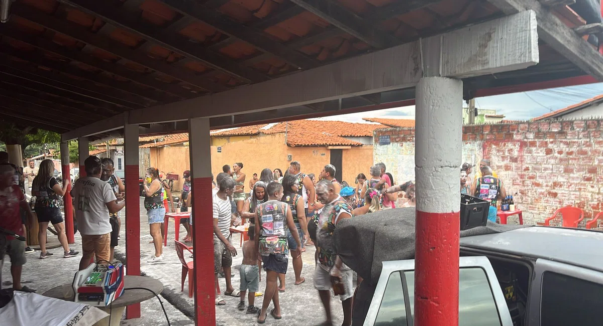 Foliões curtem bloquinho de carnaval no Dirceu II
