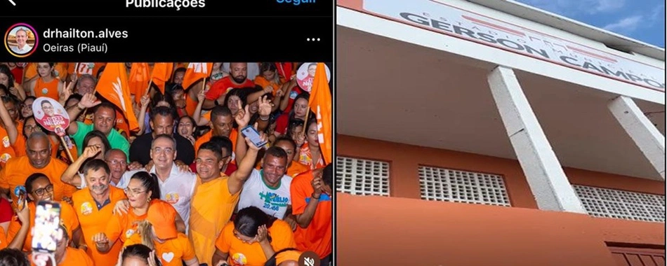 Cor laranja remete ao partido Solidariedade e foi utilizada para pintar bens públicos