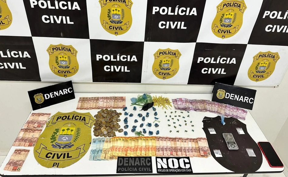 Operação nº 23 do Denarc prende três pessoas suspeitas de tráfico de drogas em Teresina