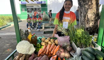 Comerciante na III Feira da Fartura de Esperantina