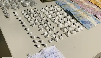 Materiais apreendidos pela Polícia Militar