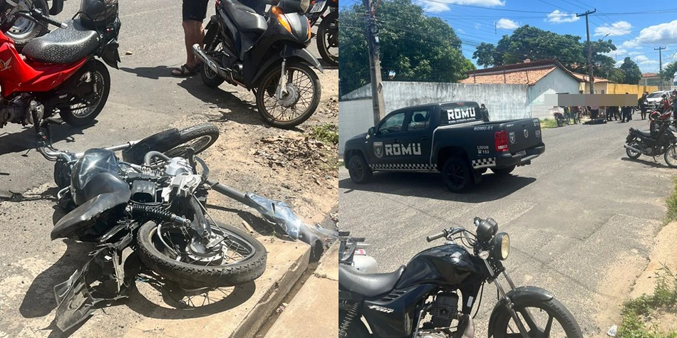 Dupla suspeita de assalto é atropelada em Teresina