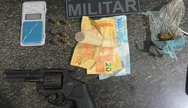 Materiais apreendidos pela Polícia Militar