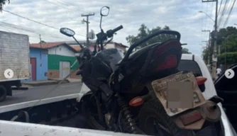 Motocicleta recuperada no centro de Teresisina