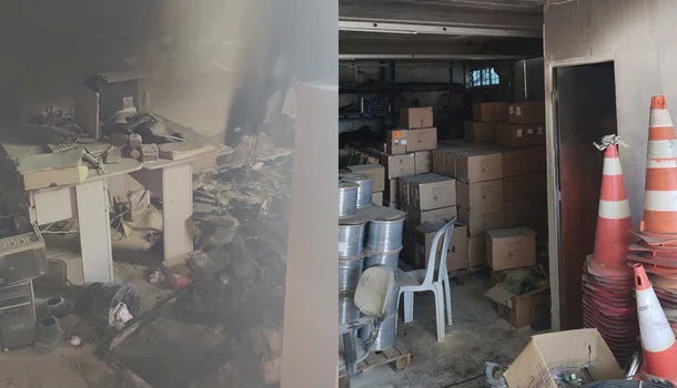 Incêndio atinge empresa de telecomunicações no bairro Pirajá
