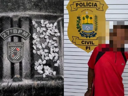 Suspeito de tráfico de drogas é preso com 127 porções de crack em Parnaíba