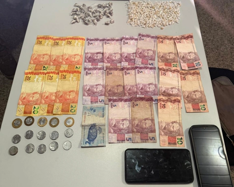 Materiais apreendidos pela Polícia Civil
