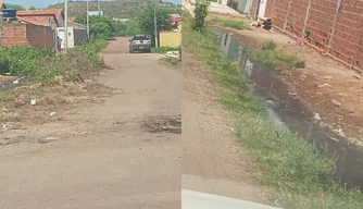 Rua Ulisses Rocha, localizada no bairro Pedrinhas