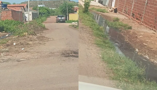 Rua Ulisses Rocha, localizada no bairro Pedrinhas