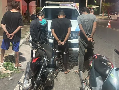 Quatro homens são detidos com motos adulteradas durante blitz em Pedro II