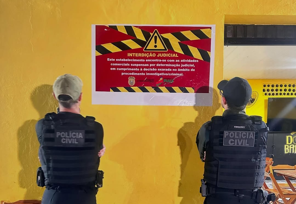 Interdição de bar em Parnaíba