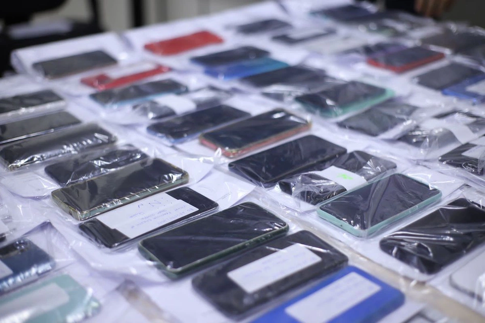 Aparelhos celulares recuperados