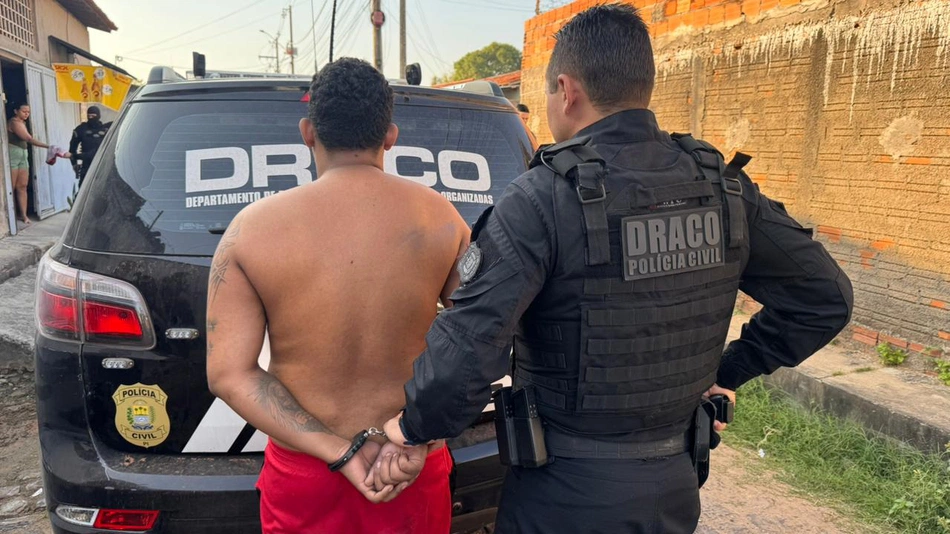Suspeito preso por atuação em organização criminosa